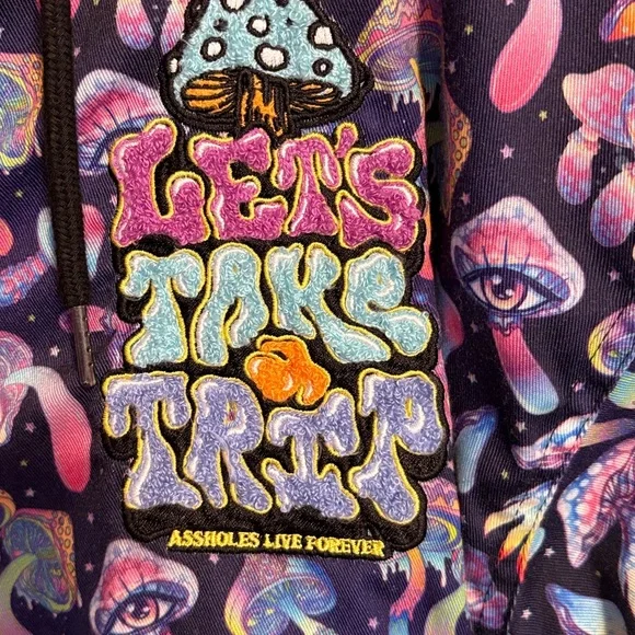 Psychedelic Graphic Hoodie from Assholes Live Forever - Picture 2 of 6